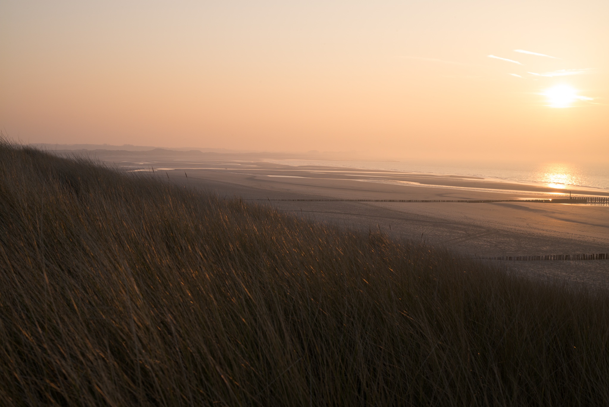 Cadzand-Bad view dunes sea beach netherlands dutch